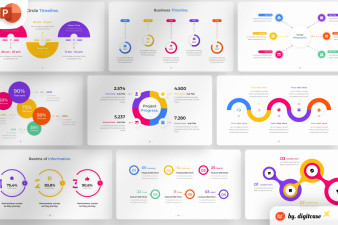 Circle Timeline PowerPoint Infographic Template